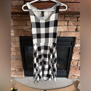 Black and White Checkered Dress